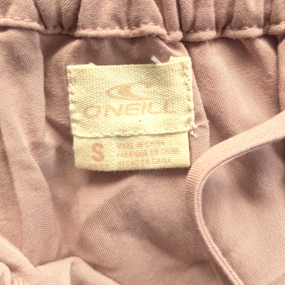 ONeill Womens One Shoulder Ruffle Top Dusty Pink Boho‎ Beachy Small - Picture 5 of 5